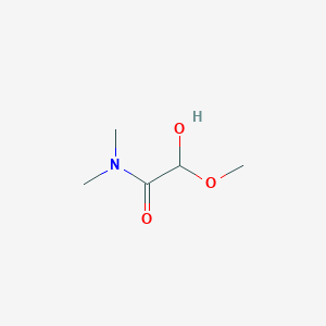 molecular formula C5H11NO3 B14538392 2-Hydroxy-2-methoxy-N,N-dimethylacetamide CAS No. 61960-32-5