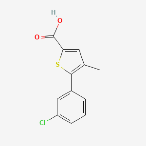 5-(3-Chlorophenyl)-4-methylthiophene-2-carboxylic acid