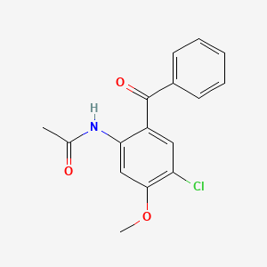 molecular formula C16H14ClNO3 B14538416 N-(2-Benzoyl-4-chloro-5-methoxyphenyl)acetamide CAS No. 62492-53-9