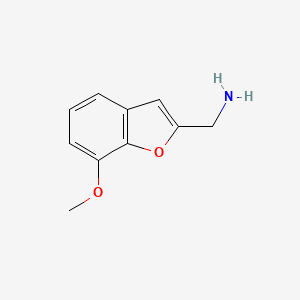 (7-Methoxy-1-benzofuran-2-yl)methanamine