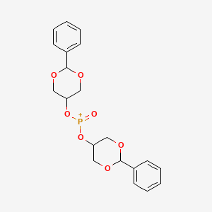 molecular formula C20H22O7P+ B14538475 Oxobis[(2-phenyl-1,3-dioxan-5-yl)oxy]phosphanium CAS No. 62438-30-6