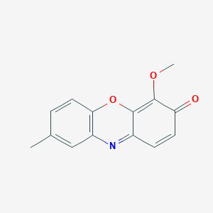 molecular formula C14H11NO3 B14538628 4-Methoxy-8-methyl-3H-phenoxazin-3-one CAS No. 62267-70-3
