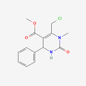 molecular formula C14H15ClN2O3 B1453864 Methyl 6-(chloromethyl)-1-methyl-2-oxo-4-phenyl-1,2,3,4-tetrahydropyrimidine-5-carboxylate CAS No. 893605-13-5
