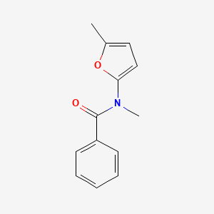 molecular formula C13H13NO2 B14538659 N-Methyl-N-(5-methylfuran-2-yl)benzamide CAS No. 62187-56-8