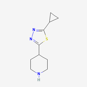 4-(5-Cyclopropyl-1,3,4-thiadiazol-2-yl)piperidine
