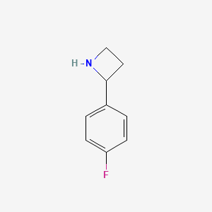 molecular formula C9H10FN B1453871 2-(4-Fluorophenyl)azetidine CAS No. 959238-17-6