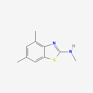 molecular formula C10H12N2S B14538713 N,4,6-Trimethyl-1,3-benzothiazol-2-amine CAS No. 62194-23-4