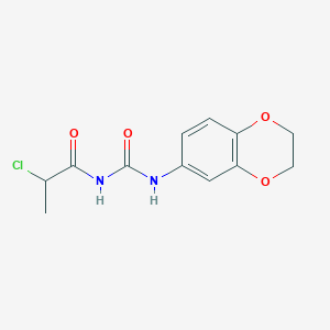 3-(2-Chloropropanoyl)-1-(2,3-dihydro-1,4-benzodioxin-6-yl)urea