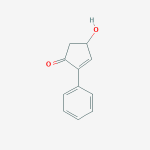 molecular formula C11H10O2 B14538755 4-Hydroxy-2-phenylcyclopent-2-en-1-one CAS No. 62486-26-4