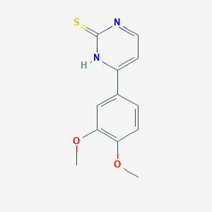 4-(3,4-dimethoxyphenyl)pyrimidine-2(1H)-thione