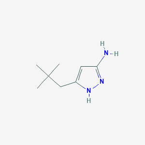 5-(2,2-dimethylpropyl)-1H-pyrazol-3-amine