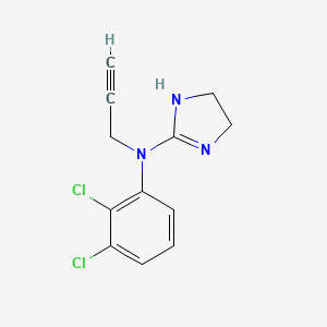 molecular formula C12H11Cl2N3 B14538785 N-(2,3-Dichlorophenyl)-N-(prop-2-yn-1-yl)-4,5-dihydro-1H-imidazol-2-amine CAS No. 61939-83-1