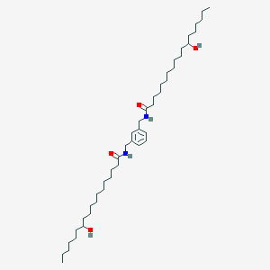 molecular formula C44H80N2O4 B145388 N,N'-(Benzene-1,3-diyldimethanediyl)bis(12-hydroxyoctadecanamide) CAS No. 128554-52-9