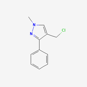 4-(chloromethyl)-1-methyl-3-phenyl-1H-pyrazole