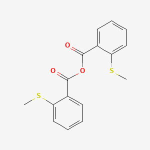 molecular formula C16H14O3S2 B14538838 2-(Methylsulfanyl)benzoic anhydride CAS No. 62351-53-5