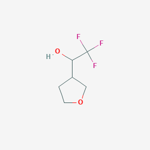 molecular formula C6H9F3O2 B1453890 2,2,2-Trifluoro-1-(tetrahydrofuran-3-YL)ethanol CAS No. 1226507-56-7