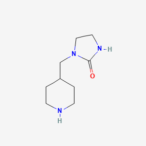 molecular formula C9H17N3O B1453896 1-[(Piperidin-4-yl)methyl]imidazolidin-2-one CAS No. 1083368-89-1