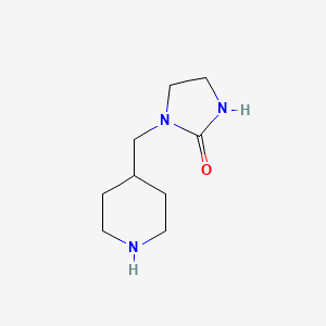 molecular formula C9H17N3O B1453896 1-(Piperidin-4-ylmethyl)imidazolidin-2-one CAS No. 1083368-89-1
