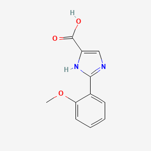 molecular formula C11H10N2O3 B1453898 2-(2-methoxyphenyl)-1H-imidazole-4-carboxylic acid CAS No. 1083318-04-0
