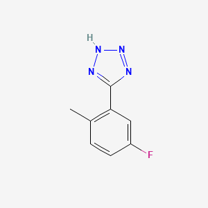 molecular formula C8H7FN4 B1453899 5-(5-Fluoro-2-methylphenyl)-1H-1,2,3,4-tetrazole CAS No. 1250242-44-4