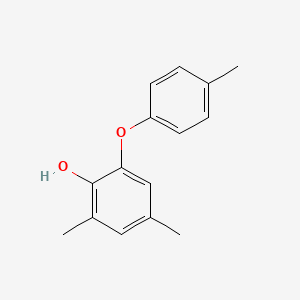 molecular formula C15H16O2 B14539027 2,4-Dimethyl-6-(4-methylphenoxy)phenol CAS No. 62156-72-3