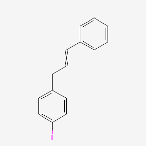 molecular formula C15H13I B14539047 1-Iodo-4-(3-phenylprop-2-en-1-yl)benzene CAS No. 62056-33-1