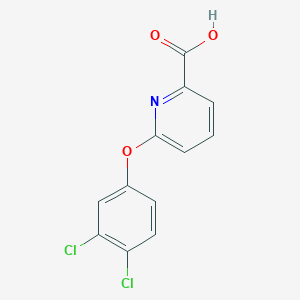 molecular formula C12H7Cl2NO3 B1453911 6-(3,4-Dichlorophenoxy)pyridine-2-carboxylic acid CAS No. 143028-31-3