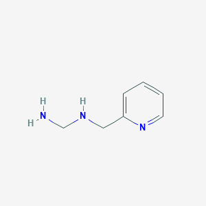 molecular formula C7H11N3 B14539130 N-[(Pyridin-2-yl)methyl]methanediamine CAS No. 62402-27-1