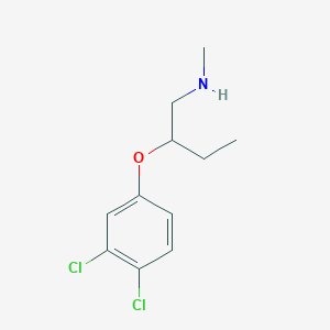 molecular formula C11H15Cl2NO B1453915 [2-(3,4-Dichlorophenoxy)butyl](methyl)amine CAS No. 1248775-08-7