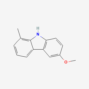molecular formula C14H13NO B14539206 6-Methoxy-1-methyl-9H-carbazole CAS No. 62334-19-4