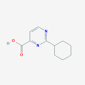 molecular formula C11H14N2O2 B1453923 2-环己基嘧啶-4-羧酸 CAS No. 1339414-79-7
