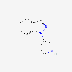 molecular formula C11H13N3 B1453924 1-(吡咯烷-3-基)-1H-吲唑 CAS No. 1250918-60-5