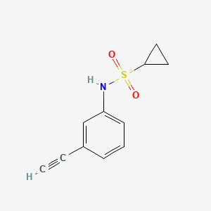 molecular formula C11H11NO2S B1453927 N-(3-ethynylphenyl)cyclopropanesulfonamide CAS No. 1378461-82-5