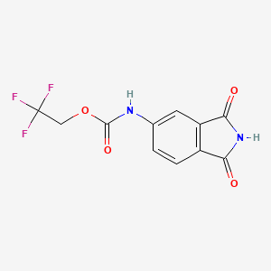 2,2,2-trifluoroethyl N-(1,3-dioxo-2,3-dihydro-1H-isoindol-5-yl)carbamate
