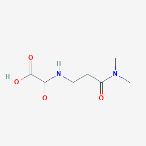 {[2-(Dimethylcarbamoyl)ethyl]carbamoyl}formic acid