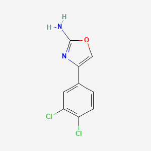 molecular formula C9H6Cl2N2O B1453930 4-(3,4-Dichlorophenyl)-1,3-oxazol-2-amine CAS No. 1250201-47-8