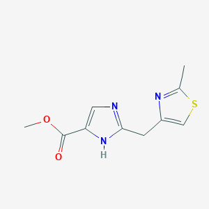 methyl 2-[(2-methyl-1,3-thiazol-4-yl)methyl]-1H-imidazole-4-carboxylate