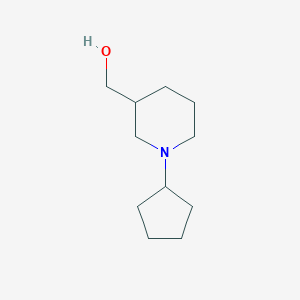 molecular formula C11H21NO B1453939 (1-Cyclopentylpiperidin-3-yl)methanol CAS No. 1247379-55-0