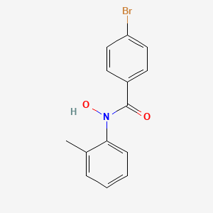 molecular formula C14H12BrNO2 B14539394 Benzamide, 4-bromo-N-hydroxy-N-(2-methylphenyl)- CAS No. 62063-99-4