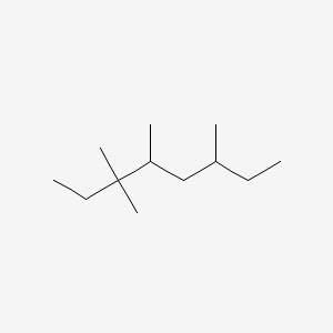 molecular formula C12H26 B14539430 3,3,4,6-Tetramethyloctane CAS No. 62199-43-3