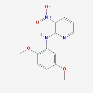 molecular formula C13H13N3O4 B14539431 N-(2,5-Dimethoxyphenyl)-3-nitropyridin-2-amine CAS No. 61963-65-3