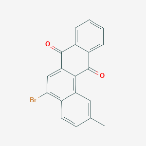 molecular formula C19H11BrO2 B14539495 5-Bromo-2-methyltetraphene-7,12-dione CAS No. 62487-33-6