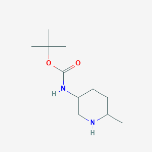 molecular formula C11H22N2O2 B1453955 tert-Butyl (6-methylpiperidin-3-yl)carbamate CAS No. 1150618-39-5