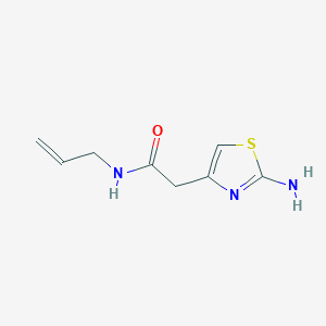 molecular formula C8H11N3OS B1453964 N-allyl-2-(2-amino-1,3-thiazol-4-yl)acetamide CAS No. 1019108-38-3