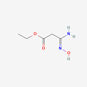 molecular formula C5H10N2O3 B1453968 乙酸3-(羟胺基)-3-亚氨基丙酸酯 CAS No. 89364-92-1