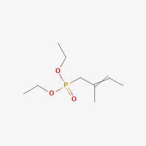 molecular formula C9H19O3P B14539711 Diethyl (2-methylbut-2-en-1-yl)phosphonate CAS No. 62491-54-7