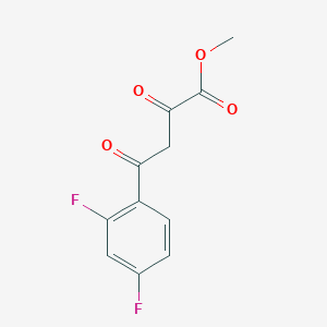 molecular formula C11H8F2O4 B1453977 Methyl 4-(2,4-difluorophenyl)-2,4-dioxobutanoate CAS No. 1119299-61-4