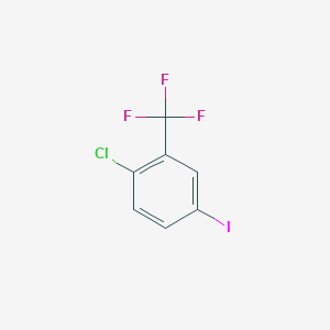 molecular formula C7H3ClF3I B1453982 1-Chloro-4-iodo-2-(trifluoromethyl)benzene CAS No. 260355-20-2
