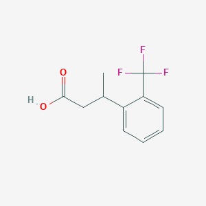 molecular formula C11H11F3O2 B1453983 3-(2-(Trifluoromethyl)phenyl)butanoic acid CAS No. 1042815-75-7
