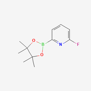 molecular formula C11H15BFNO2 B1453985 2-Fluoro-6-(4,4,5,5-tetramethyl-1,3,2-dioxaborolan-2-yl)pyridine CAS No. 842136-58-7